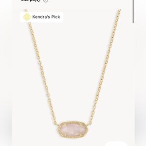 Kendra Scott Rose Quartz pendant necklace